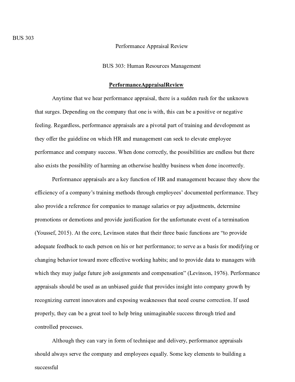 Preview image of Performance Appraisal Review.docx(1) document